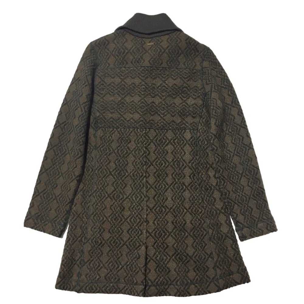 PRANA Annabel Wool Blends Jacket Green and Tan Size Small - Picture 4 of 17